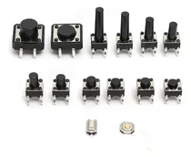 Comprar Kit Pulsadores Electrónicos 140 Unidades Boton Interruptor