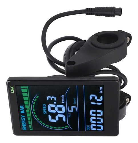 Pantalla Lcd Para Bicicleta Eléctrica M6c Display Meter Abs
