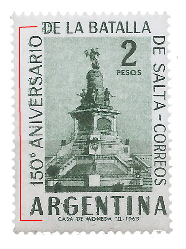 Argentina Gj 1247 Mt 665 Doble Impresión $$ Año 1963 Mint