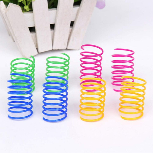 Wolfi 12 Resortes Espiral Coloridos Para Gatos Interactivos Color Multicolor