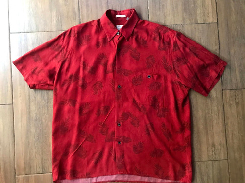 Camisa Hawaiana Playa Natural Issue Original Talla M H008