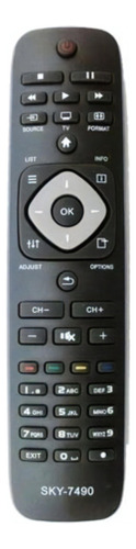 Controle Compatível Com Tv Led Philips 42pfl7007 47pfl7007g