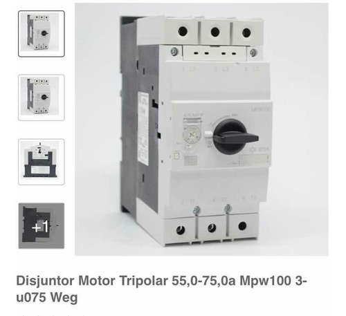 Imagem 1 de 4 de Disjuntor Motor Mpw100-3-u075