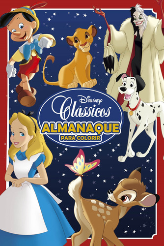 Disney Clássicos Almanaque para Colorir, de On Line a. Editora IBC - Instituto Brasileiro de Cultura Ltda, capa mole em português, 2022