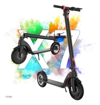 Comprar Quanna Hx-x7 scooter eléctrico patín plegable para adultos con luz led color negro