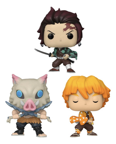 Demon Slayer Set 3 Funko Pop's (kimetsu No Yaiba) / Nuevo