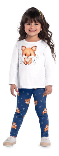 Conjunto Infantil Inverno Menina Blusa Legging Kyly 1000058