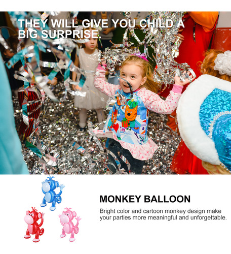 Globos Con Temática De La Selva, Dibujos Animados De Monos,