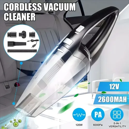 Kit Aspiradora Portátil Inalámbrica Auto Hogar 120w