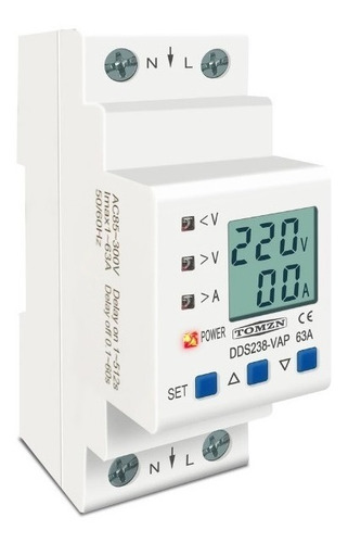 Protector De Voltaje Digital Corriente 80 - 300v Monofasico