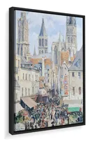 Comprar Quadro Canvas Pissarro Rua Mercearia Rouen 75x112