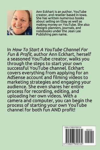 How To Start A Youtube Channel For Fun And Profit 2021 Edit, De Eckhart, Ann. Editorial Independently Published, Tapa Blanda En Inglés, 2020