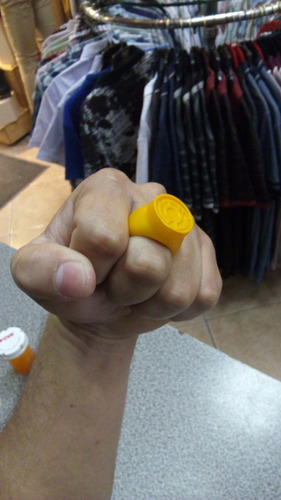 Dc Anillo Yellow Lantern, Sinestro Corps, Plastico!! (Usado)