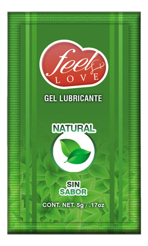 Lubricante Gel Natural Sin Sabor Comestible 5ml Feelmaxx