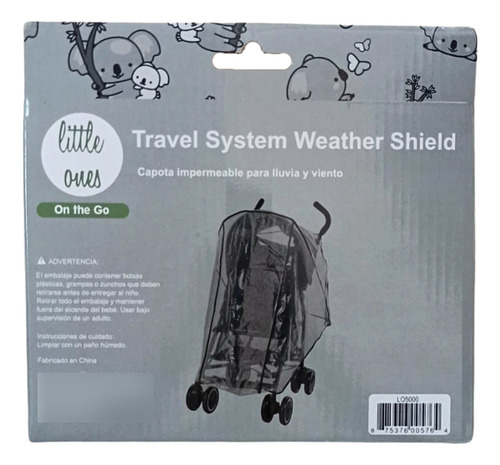 Cobertor Capota Protector Cubre Cochecito Bebé Lluvia Viento