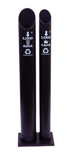 Imagem 1 de 4 de Lixeira Dispensador Copos Descartaveis Pvc Copos Água E Café