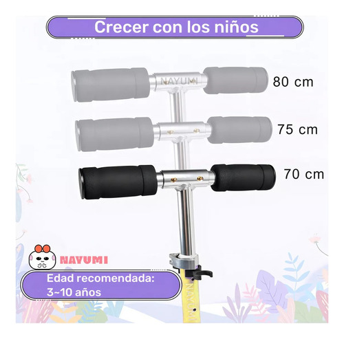 Scooter Patin Del Diablo Ajustable Plegable Niños Y Adolesce