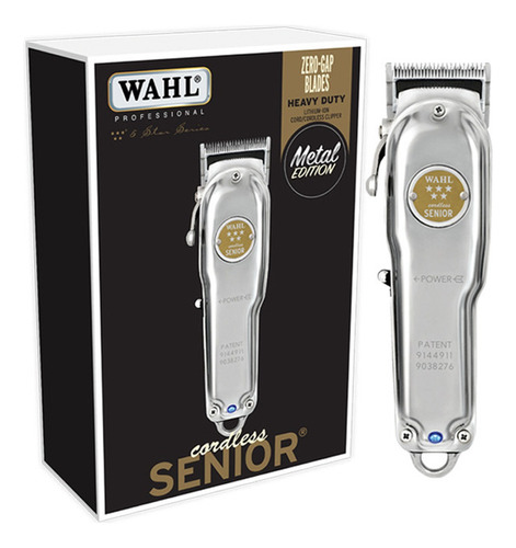 Maquina Cortadora De Pelo Senior Cordless Wahl Metal Edition