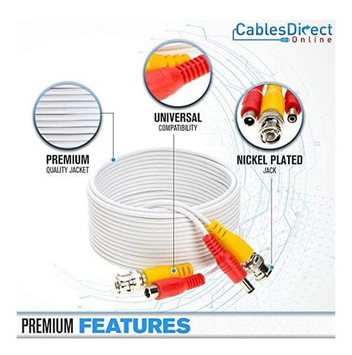 Cable De Extensión De Cable De Alimentación De Vídeo Bnc De