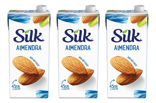 Imagen 1 de 1 de Silk Bebida De Almendras Pack Por 3 Unidades C/a