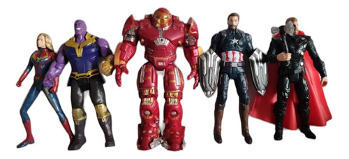 Muñecos Avengers Capitana Thanos Hulkbuster América Thor