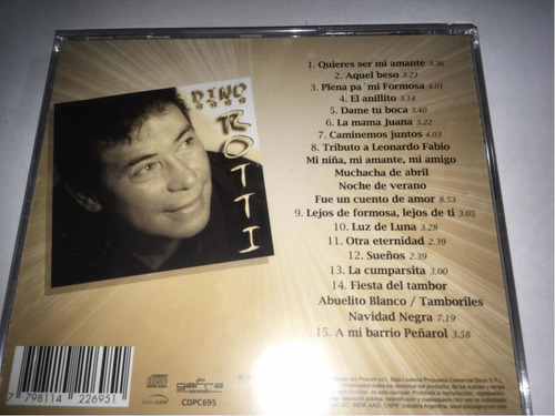 Dino Rotti Más Rioplatense Y Latino Que Nunca Cd Nuevo