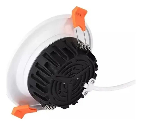 Foco Panel Plafón Led Embutido 7w Redondo Luz Fría