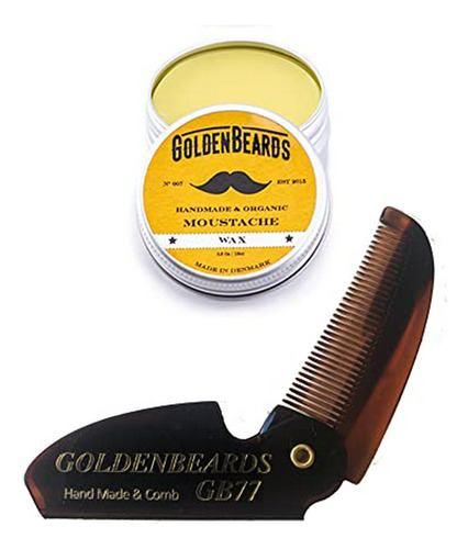 Ceras Para Bigote - Moustache Wax & Folding Small Comb Get T