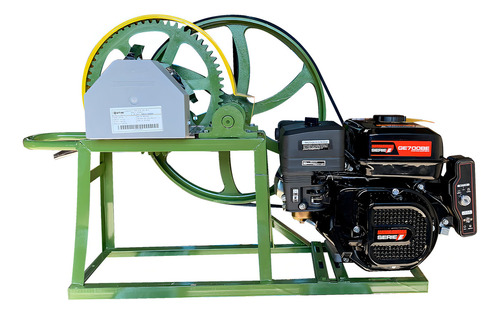 Engenho De Cana A Gasolina Partida Elétrica 7hp Rolo De Inox
