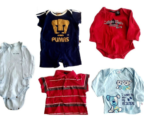 Pañalero Short De Pumas Bebés 6 Meses | Camisas Y Pañaleros