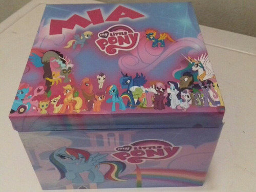 My Little Pony Cofre  De Madera Personalizado. (15x15x10)