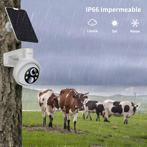 Ojo® 4g Tarjeta Sim Solar Cámara De Seguridad Exterior Full Hd Con Alarma Camaras De Vigilancia Camara 2k Verdaderamente Inalámbrico