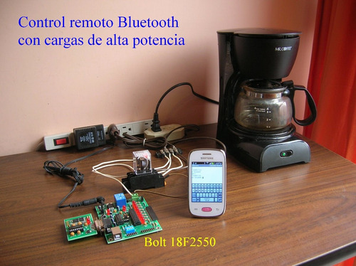 Kit Desarrollo 18f2550 Bluetooth + Relevador Alta Potencia