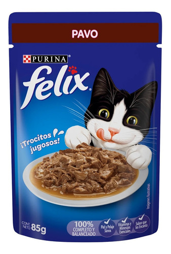 Sobre Comida Gatitos Purina Felix Pollo/salsa 85gr