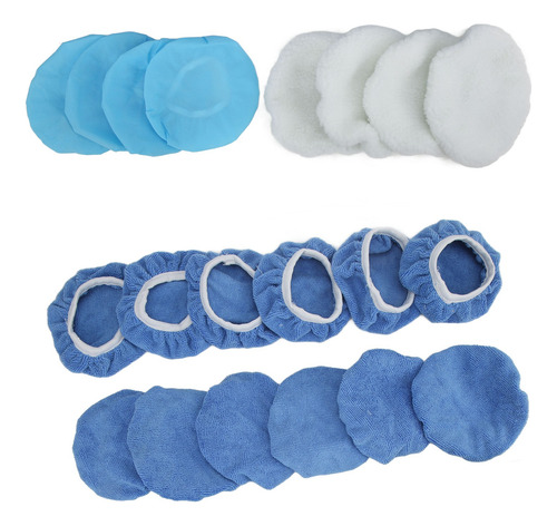 Juego De 20 Piezas Waxer Bonnet, Pulidora Con Almohadilla Pu