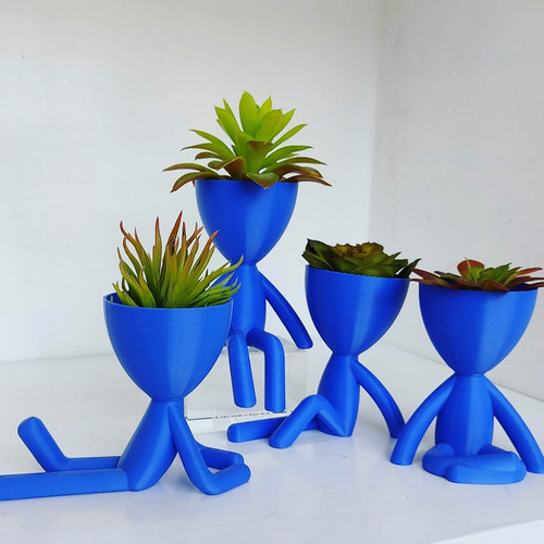 Imagem 9 de 10 de Kit 4 Vasos Decorativos Bobs Robert Plants