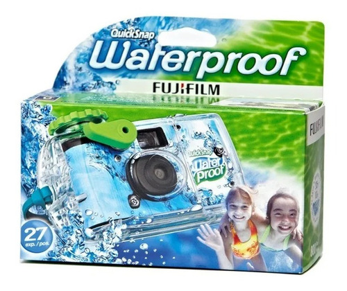 Cámara Desechable 27 Exp Fujifilm Quicksnap Marine Acuática!