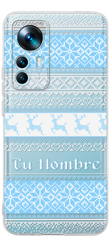 Funda Para Xiaomi Ugly Sweater Azul Navideño Con Tu Nombre