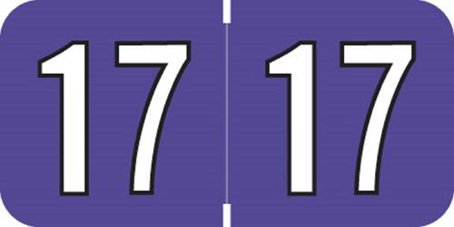 Etiqueta Año Amerifile Para Serie Purpura Negro Roll