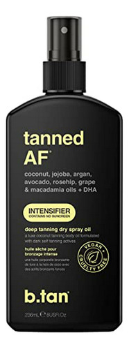 Aceites Para Bronceado - B.tan Tanned Af Tanning Spray Oil -