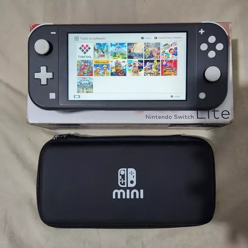 Nintendo Switch Lite Desbloqueado+sd64gb Lotado De Jogos - Desconto no Preço