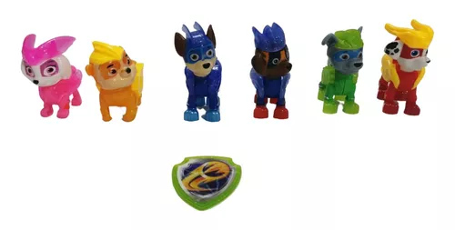 Set 6 Muñecos Patrulla Canina, Mighty Pups - $ 65.000