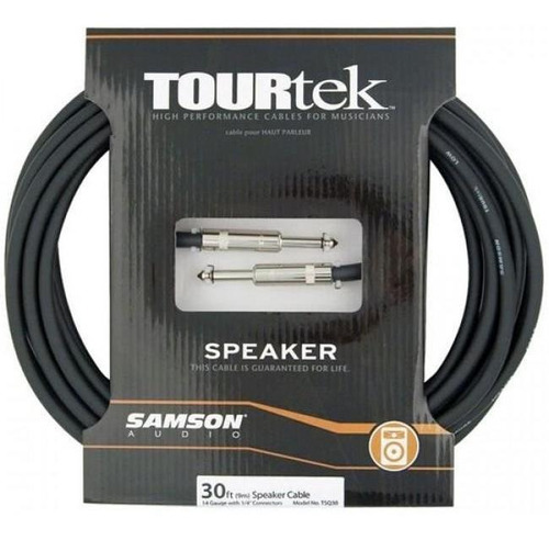 Cable Para Parlante Samson Tsq30 9 Metros Jack 1/4 Pulgada