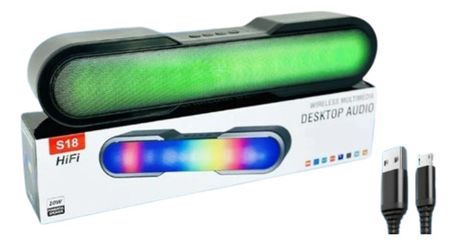 Barra De Sonido Bluetooth 10w Portátil 40x9cm