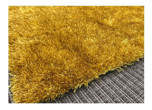 Alfombras Decorativas Mostaza Amarilla Peluda 1.15x1.60mt