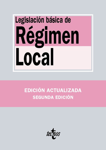 Legislaciãâ³n De Rãâ©gimen Local, De Editorial Tecnos. Editorial Tecnos, Tapa Blanda En Español