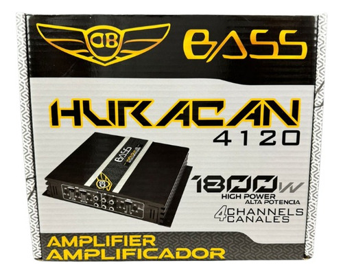 Dbhur4120 Amplificador Db Bass Huracan4120 1800w 4 Canales