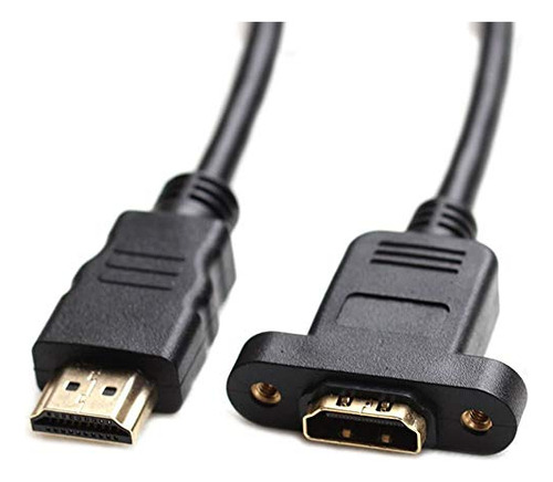 Cable Extensión Hdmi M-h 3ft Panel Montaje