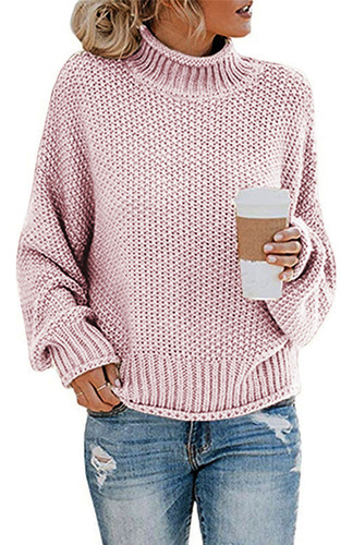 Suéter Casual Liso Para Mujer, Tejido Largo De Alta Calidad