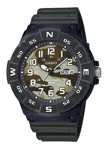 Casio Reloj Casual De Cuarzo Para Hombre Resina Color Verde